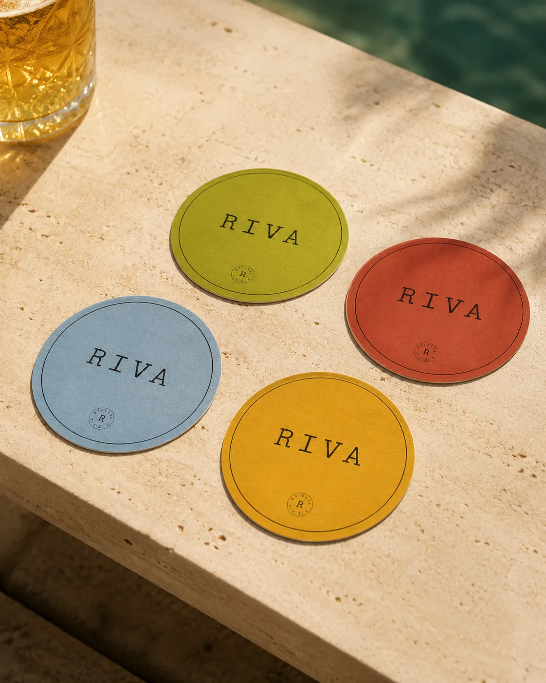 Riva coloured coasters