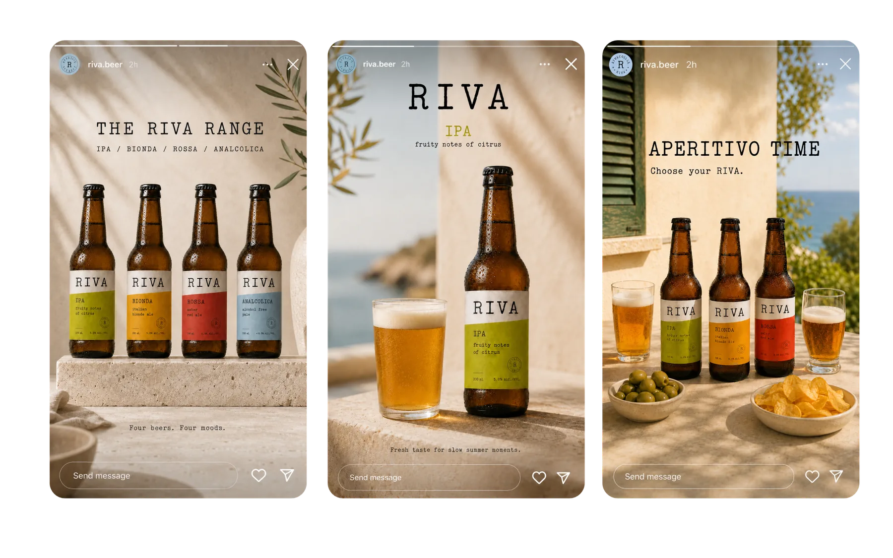 Riva Instagram stories presentation