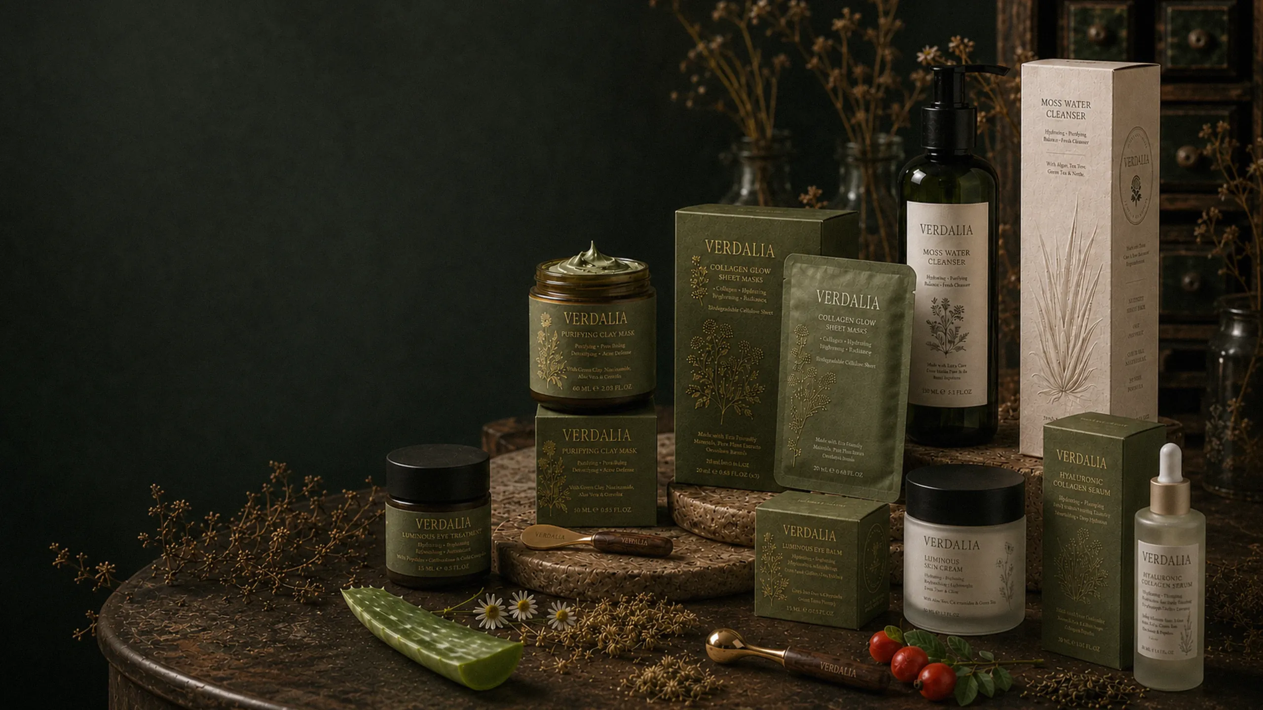 Verdalia botanical skincare collection